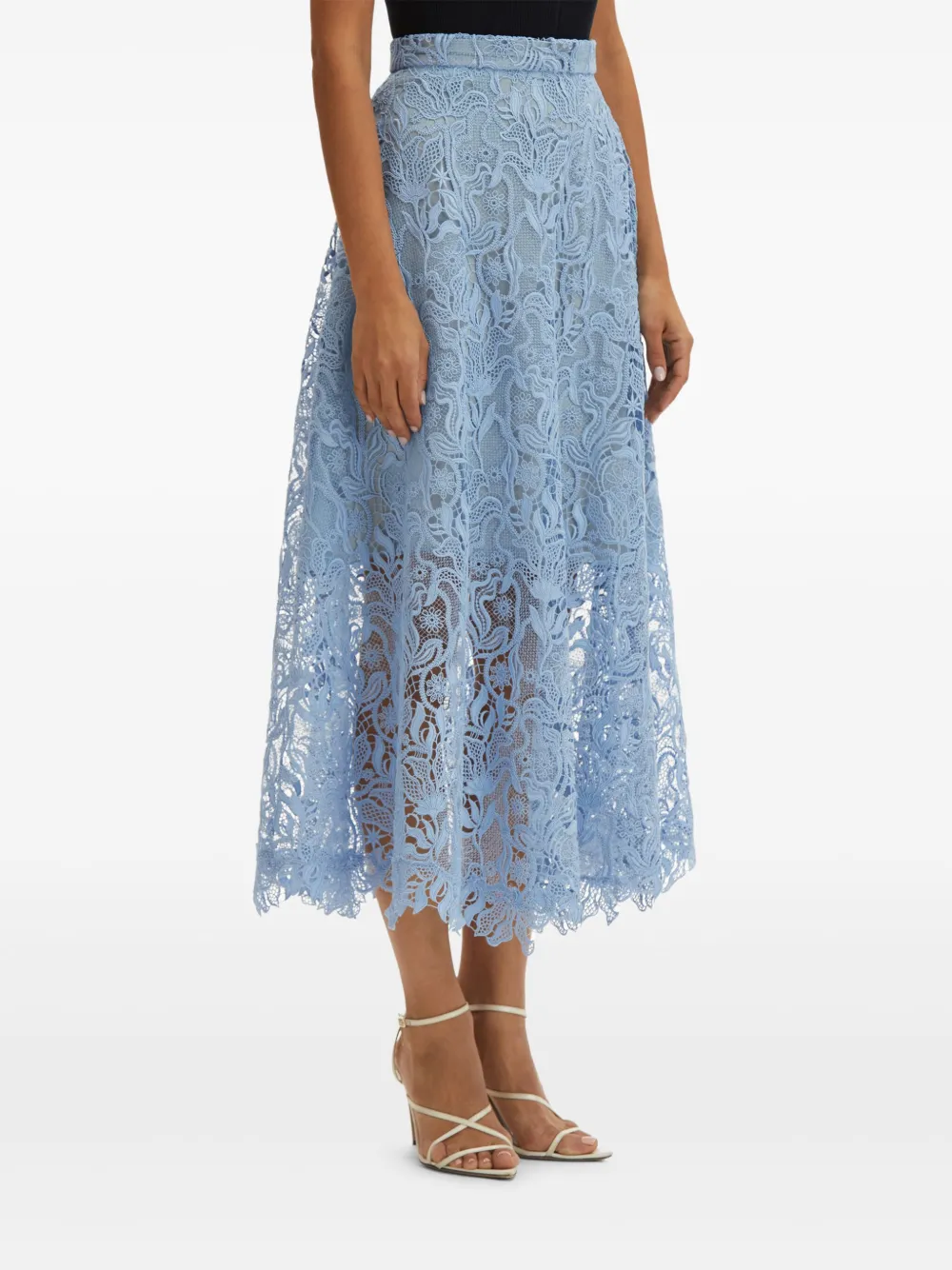 Oscar de la Renta Gonna midi Bellflower Guipure | Abbigliamento | Image 4