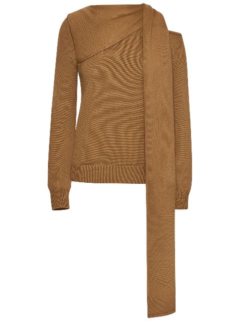 Oscar de la Renta draped detailing jumper 