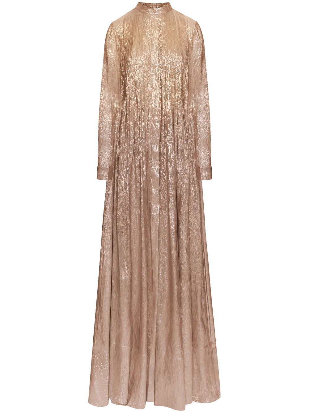 Image 1 of Oscar de la Renta metallic shirt gown