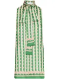 Oscar de la Renta geometric-print blouse - Green