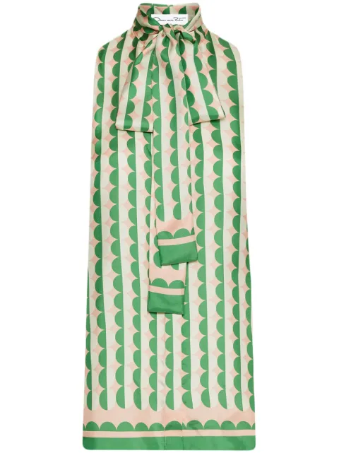 Oscar de la Renta geometric-print blouse