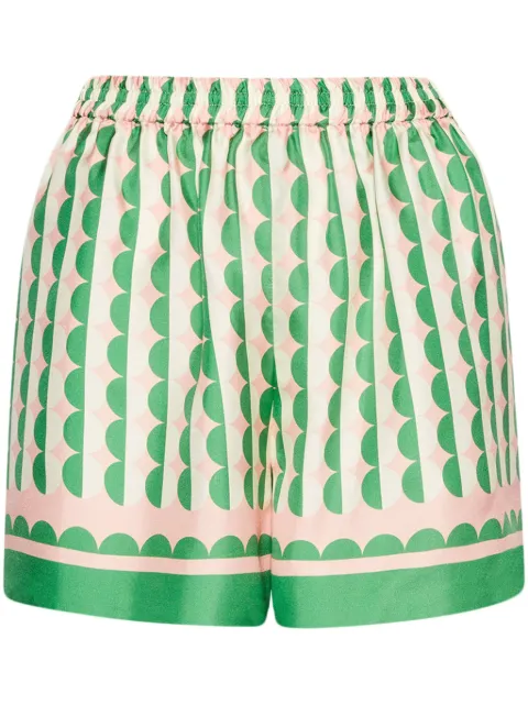 Oscar de la Renta short à motif géométrique