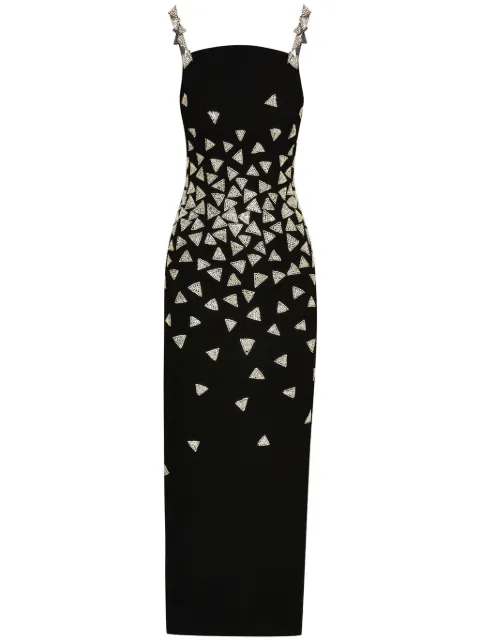 Oscar de la Renta crystal-embellished maxi dress