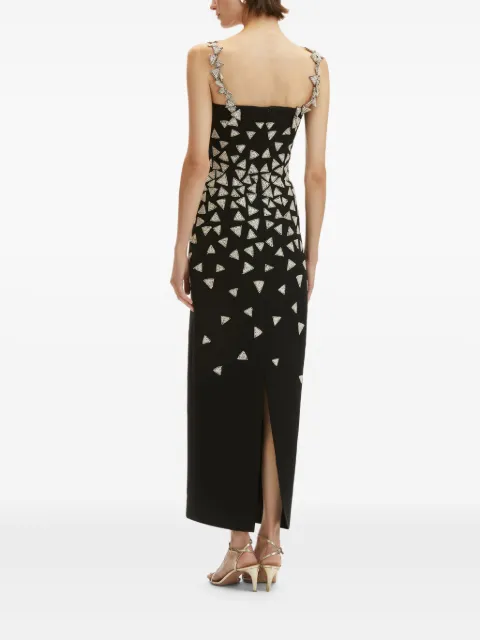 Oscar de la Renta crystal-embellished maxi dress 25SE637DSWBSL - 3