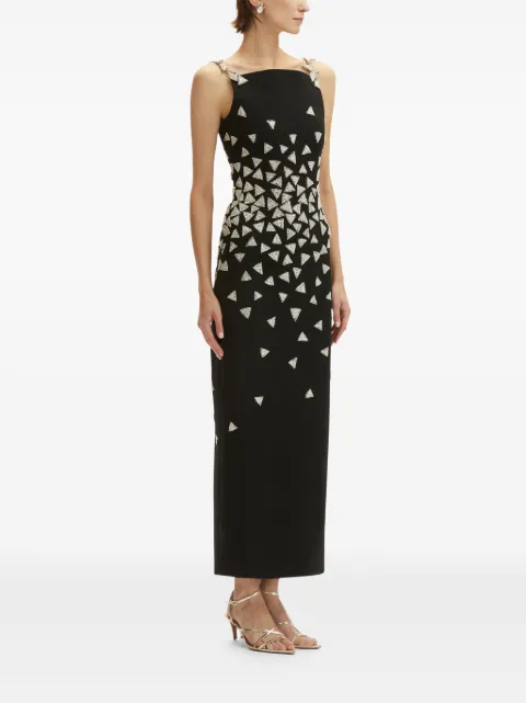 Oscar de la Renta crystal-embellished maxi dress 25SE637DSWBSL - 2