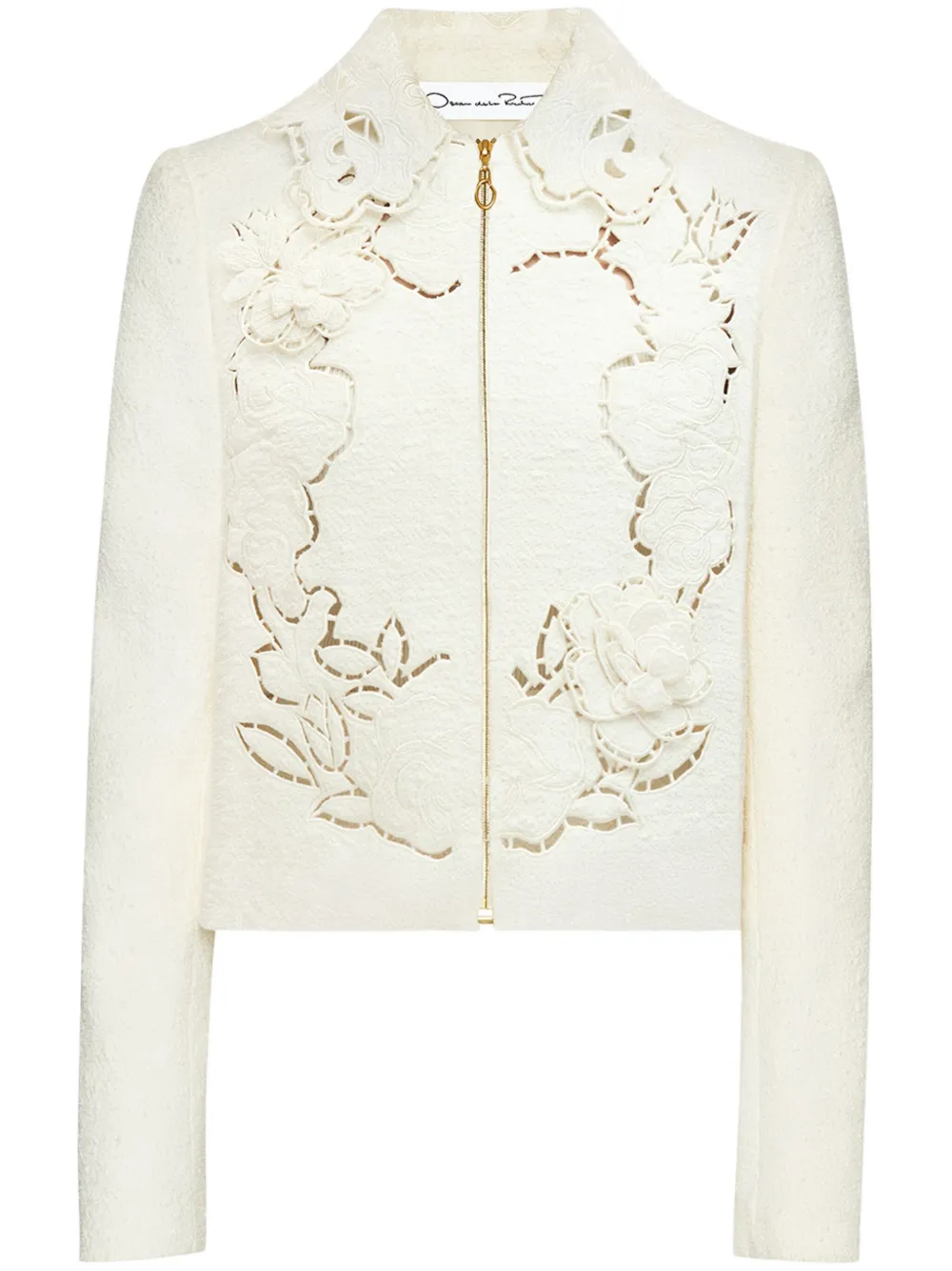 Oscar De La Renta Rose Cut-out Jacket