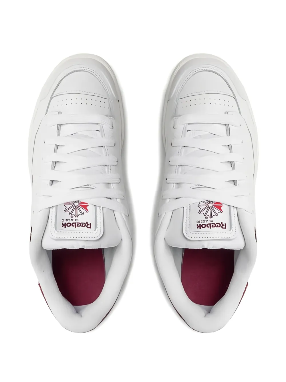Reebok Club C Bulc "White Classic Burgundy" sneakers