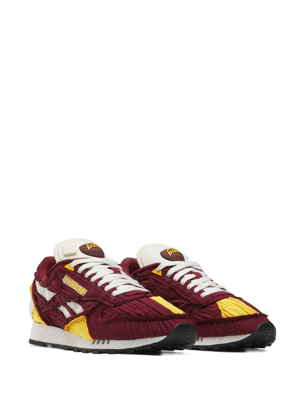 Reebok x The Pump Classic "Maroon Yellow" sneakers Red