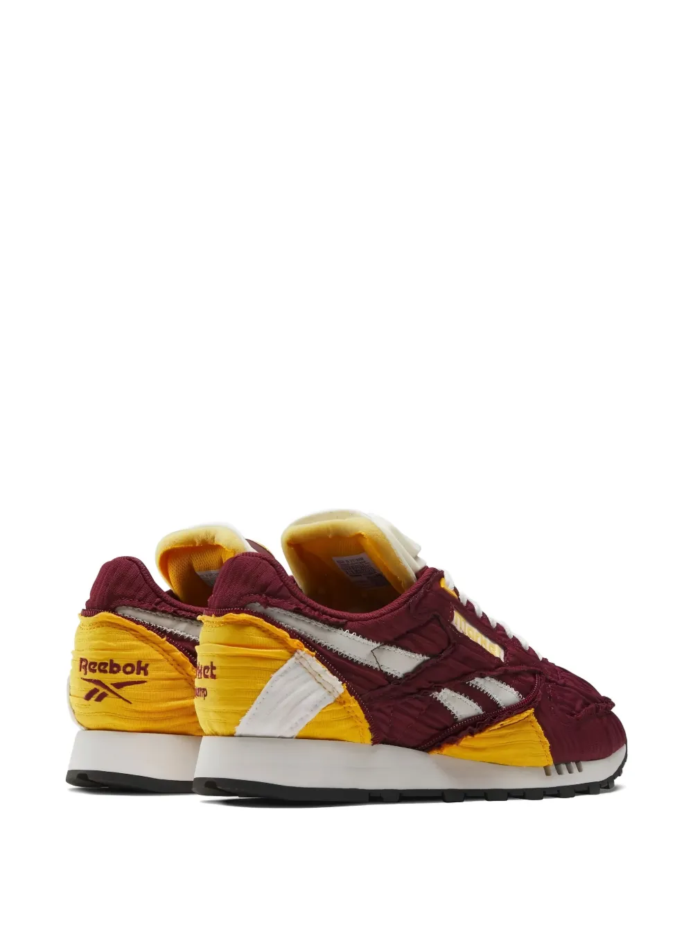 Reebok x The Pump Classic "Maroon Yellow" sneakers Red
