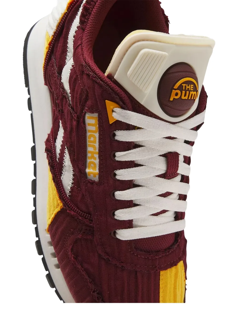 Reebok x The Pump Classic "Maroon Yellow" sneakers Red