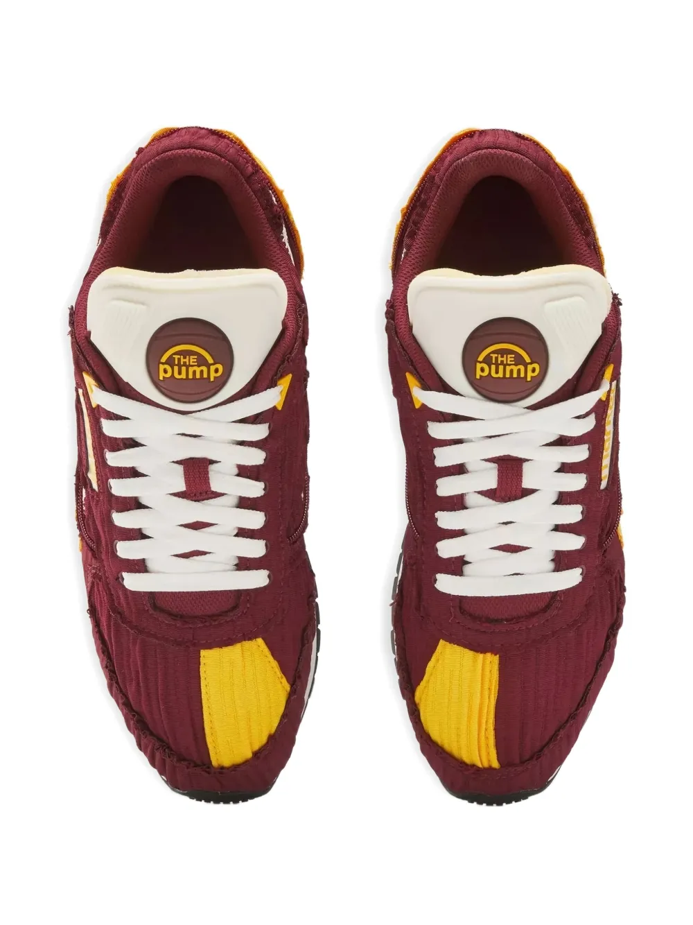 Reebok x The Pump Classic "Maroon Yellow" sneakers Red