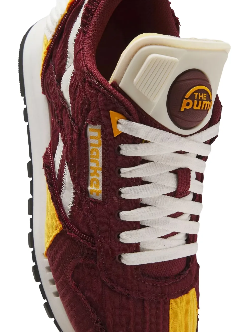 Reebok x The Pump Classic "Maroon Yellow" sneakers Red