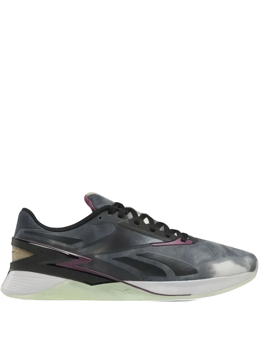 Reebok Nano X3 "Core Black Washed Plum Storm Glow" sneakers