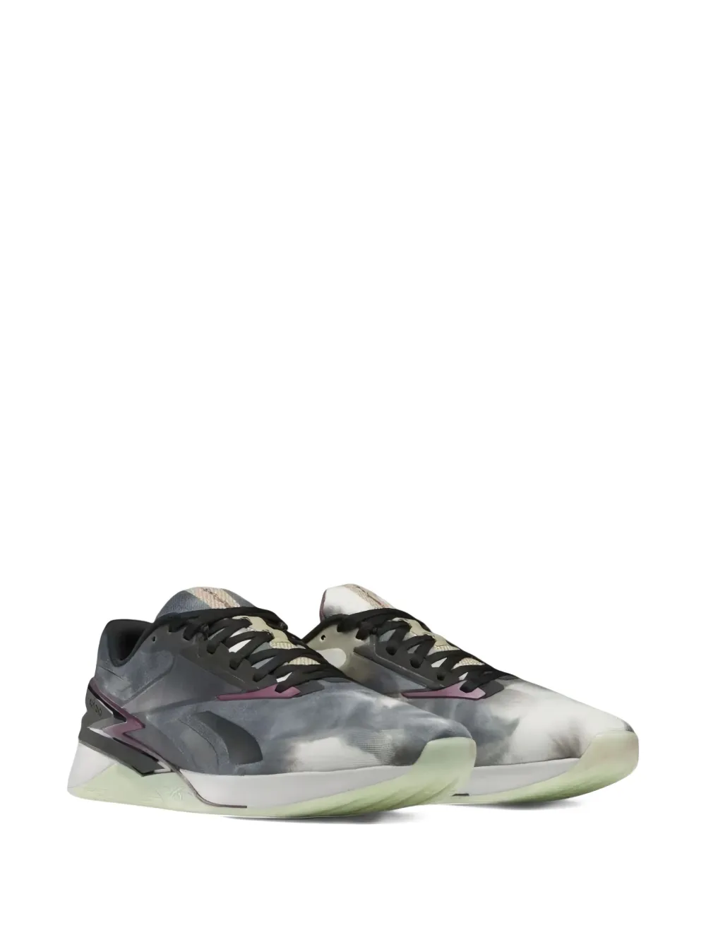 Reebok Nano X3 "Core Black Washed Plum Storm Glow" sneakers