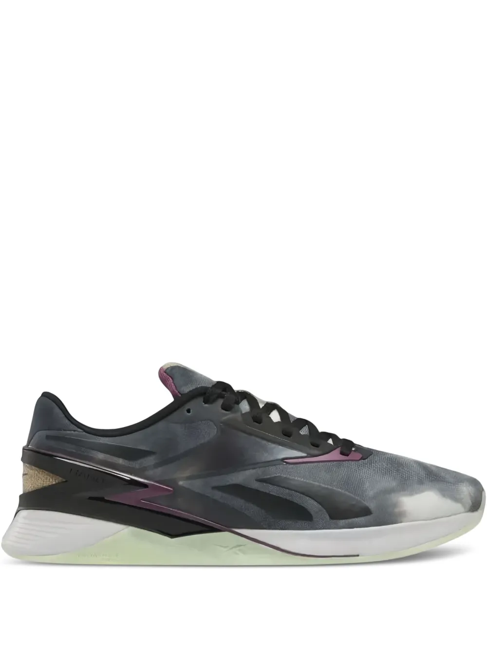 Reebok Nano X3 "Core Black Washed Plum Storm Glow" sneakers