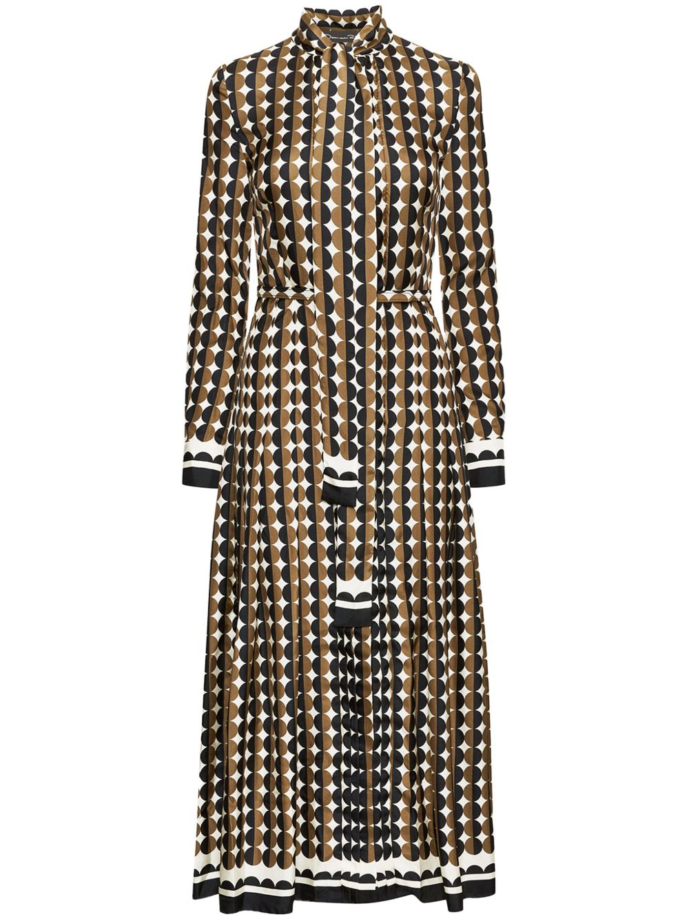 OSCAR DE LA RENTA GEOMETRIC PATTERN SHIRT DRESS