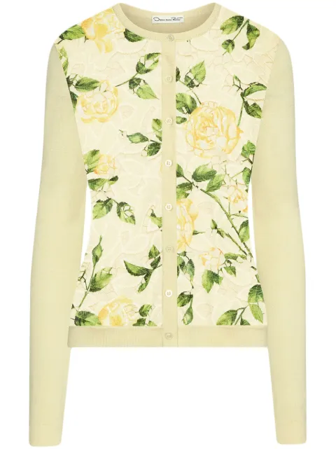 Oscar de la Renta English Rose Guipure cardigan