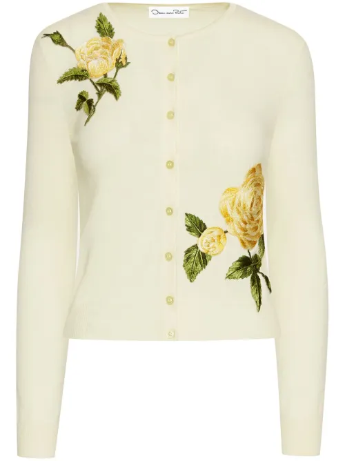 Cardigan English Rose Thread - Oscar de la Renta - Modalova