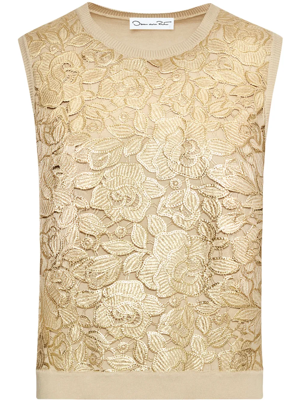 Oscar de la Renta English Rose タンクトップ - ニュートラル Oscar de la Renta English Rose タンクトップ - ニュートラル