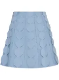Oscar de la Renta Geometric Circle knitted skirt - Blue