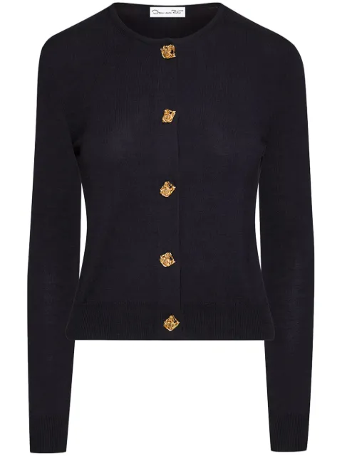 Oscar de la Renta English Rose Button cardigan 