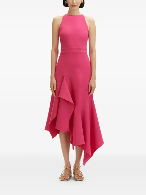 Oscar de la Renta asymmetric hem dress 25SN215DSWBTP - 1