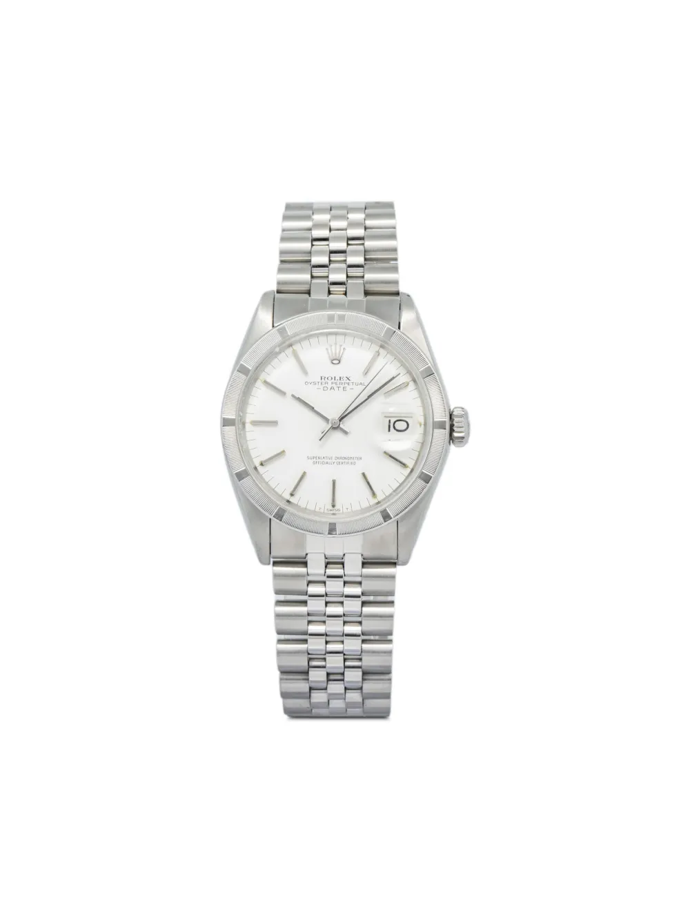 Rolex pre-owned Oyster Perpetual Date 34mm | White | Image 1