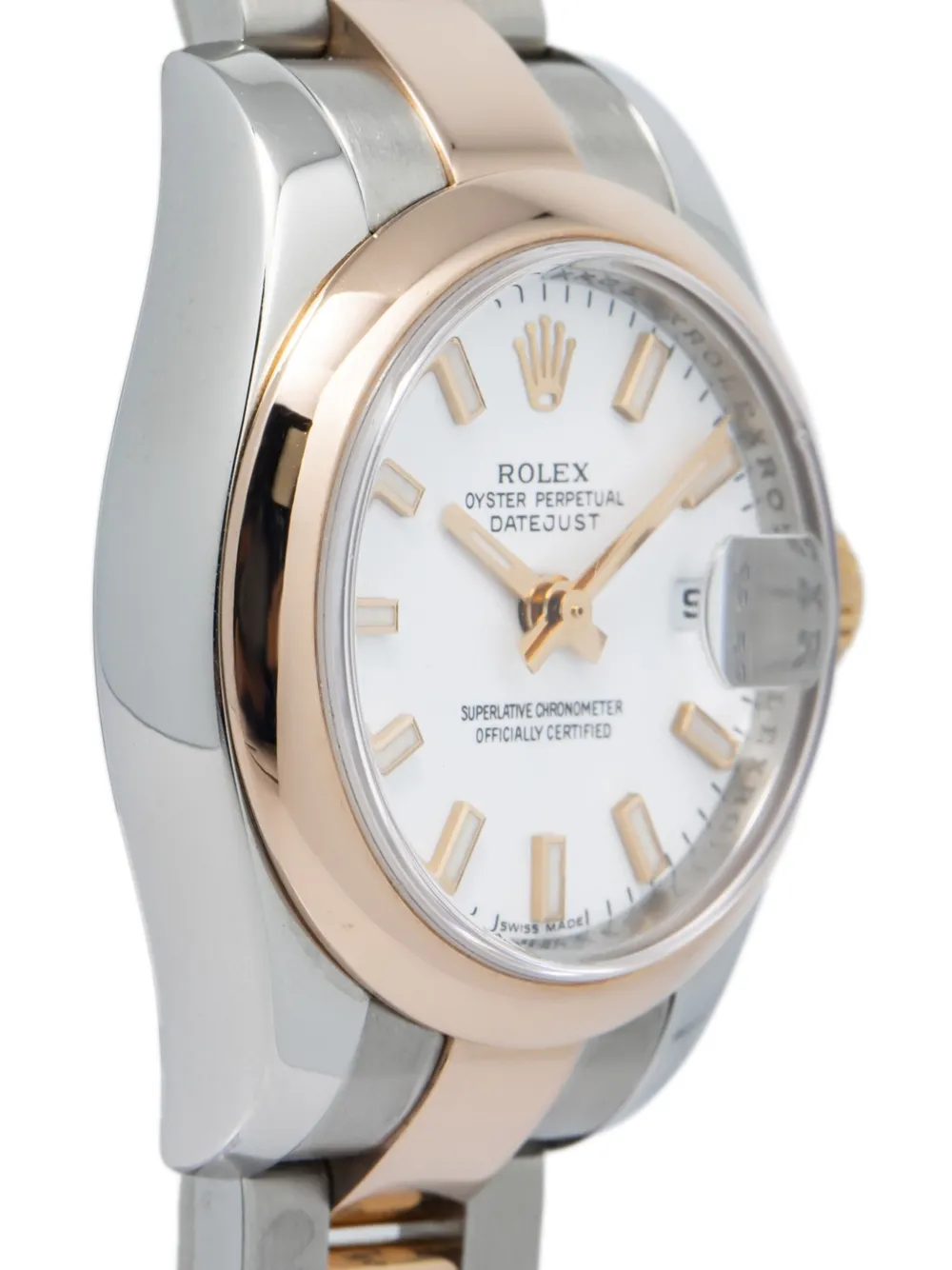 Pre-owned Rolex  Datejust 26mm In White