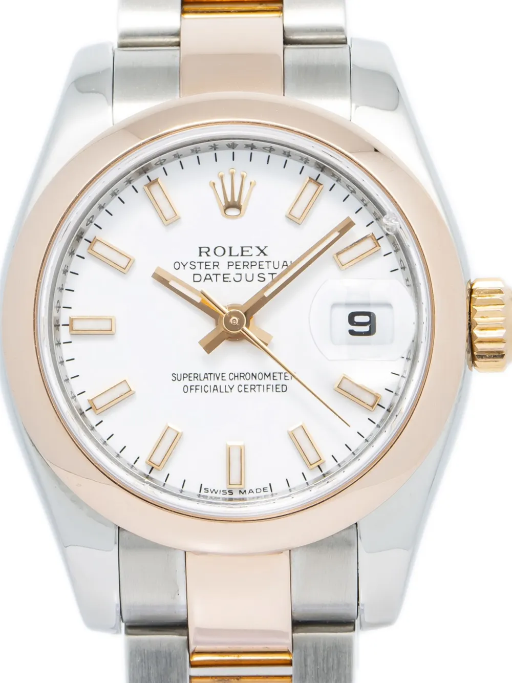Pre-owned Rolex  Datejust 26mm In White