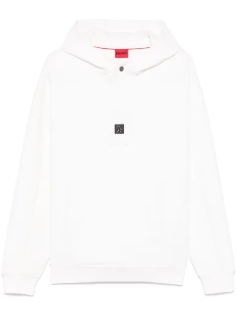 HUGO logo-embossed hoodie 