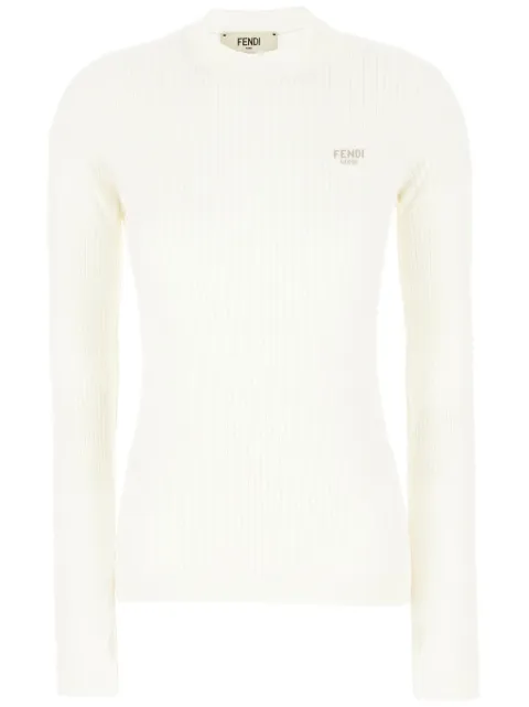 FENDI embroidered-logo sweater 