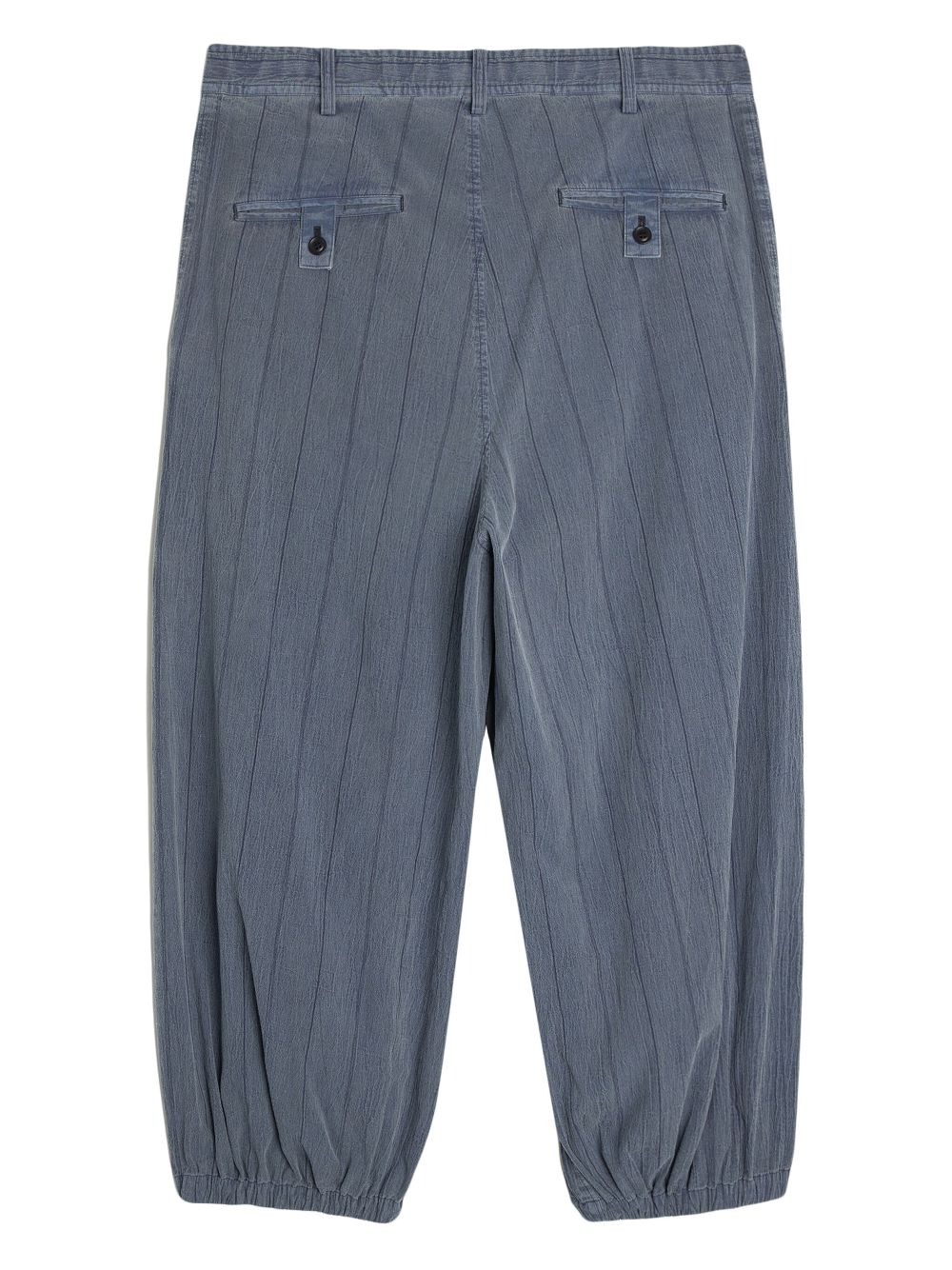 Y's KO-Elastic cropped trousers - Blue