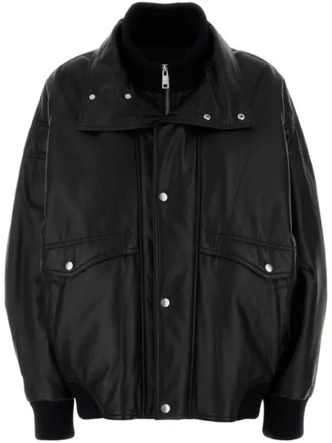 Prada leather bomber jacket