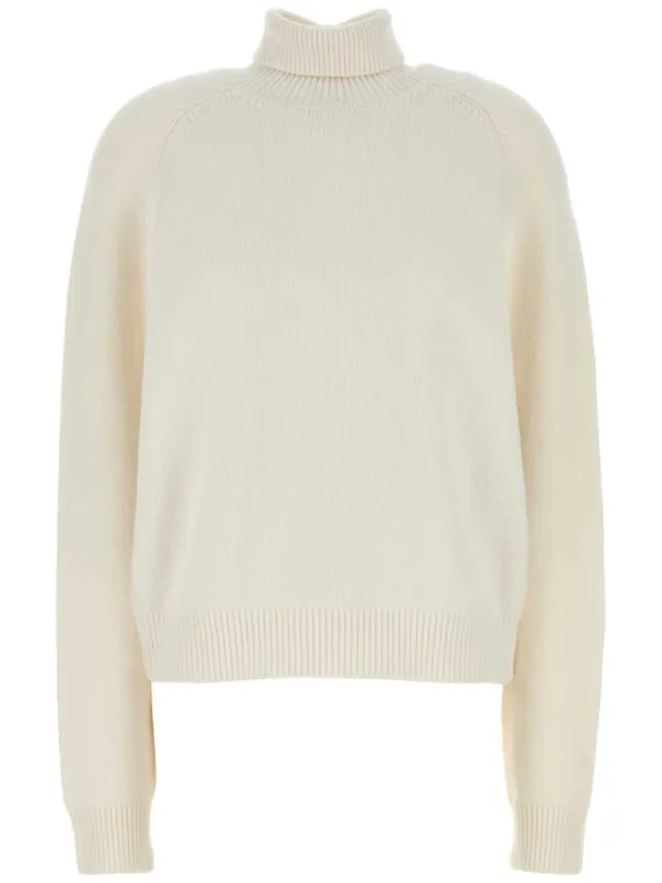 Fendi Logo-embroidered Jumper in White