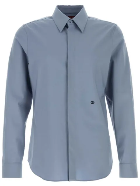 Gucci GG-embroidered wool shirt