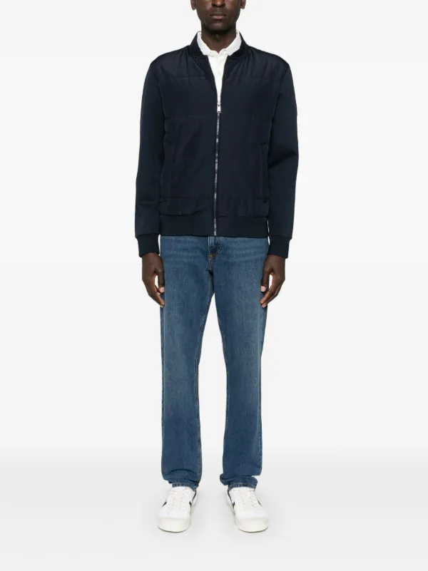 現行タグ BOSS H-Hanry-BMB-B1 ウールボンバーJKT 短丈 BOSS ボンバージャケット | ブルー | FARFETCH JP