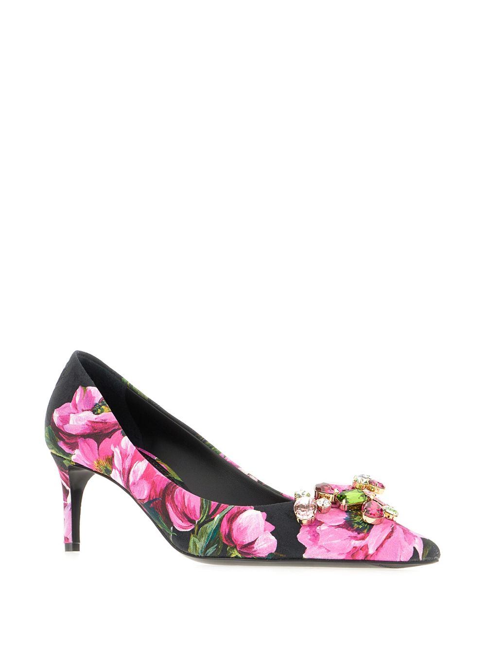 Dolce & Gabbana floral-print pumps - Roze