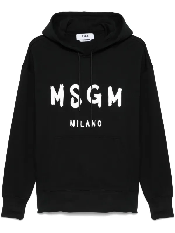 MSGM パーカー MSGM ロゴ パーカー | ブラック | FARFETCH JP
