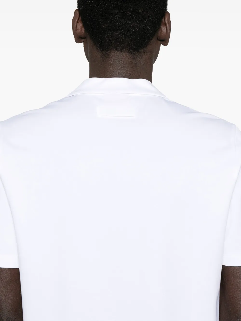 Hugo Boss Short-sleeve Polo Shirt In Weiss