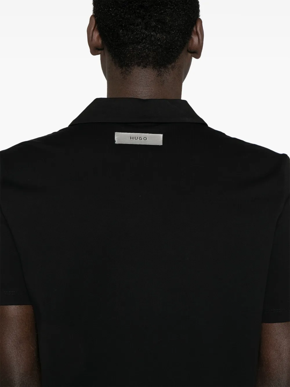 BOSS Poloshirt met korte mouwen Zwart