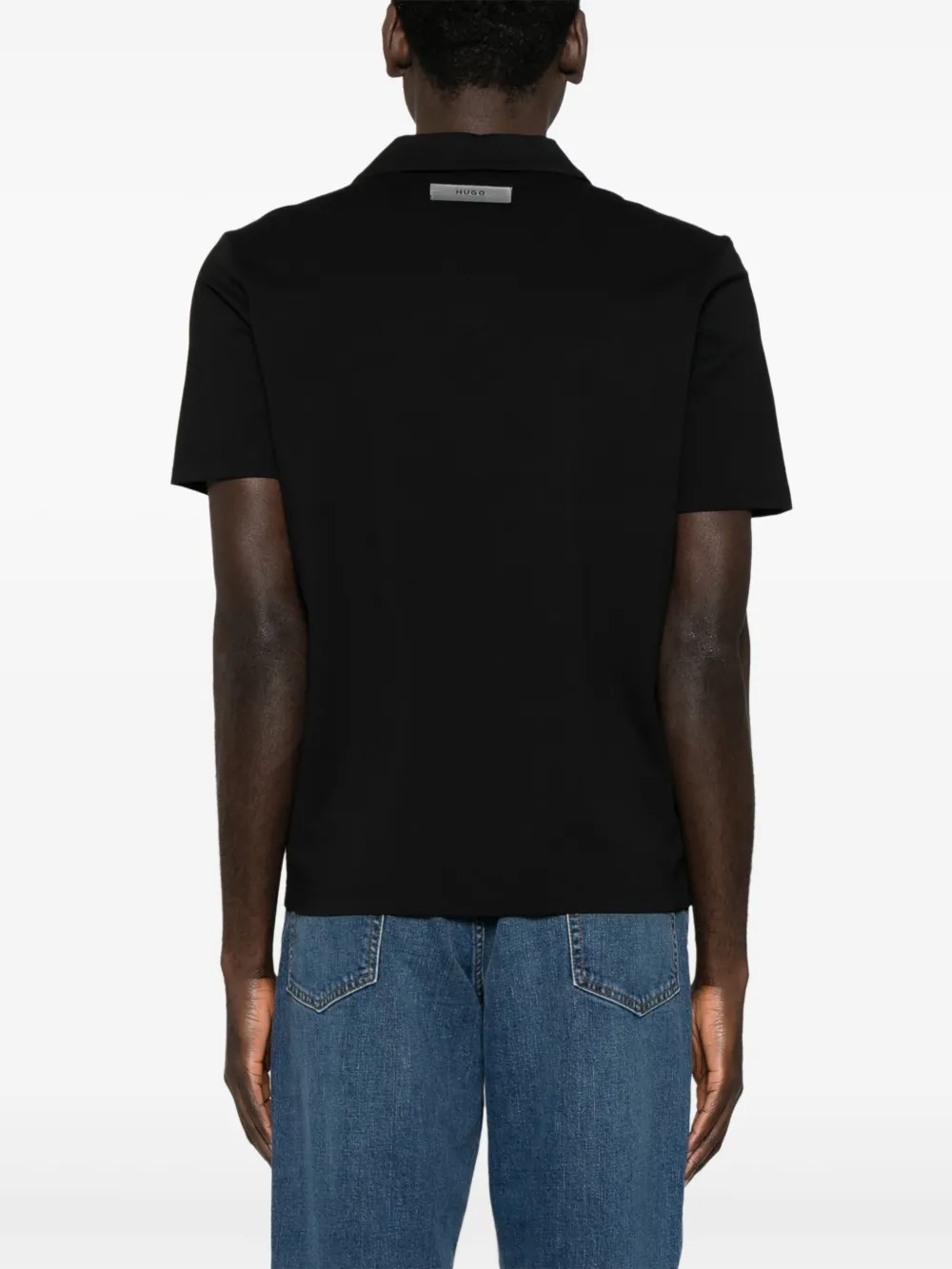 BOSS Poloshirt met korte mouwen Zwart