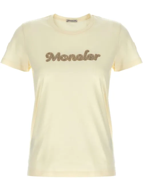 T-shirt à logo brodé - Moncler - Modalova