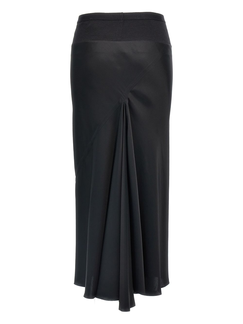 Rick Owens A line Bias skirt - Zwart