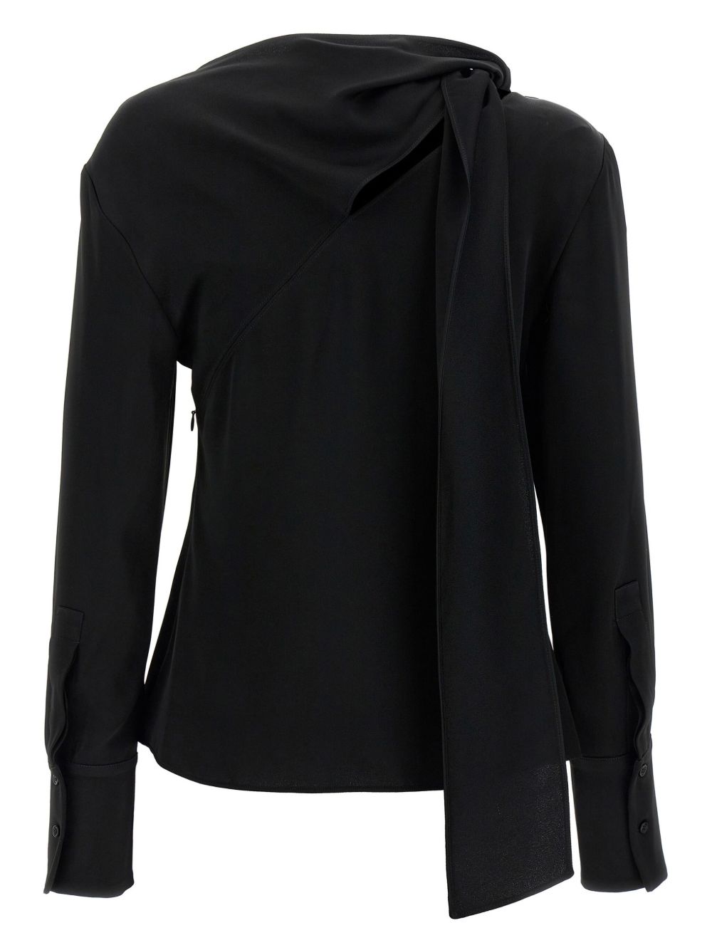 Givenchy bow-detail draped blouse - Zwart