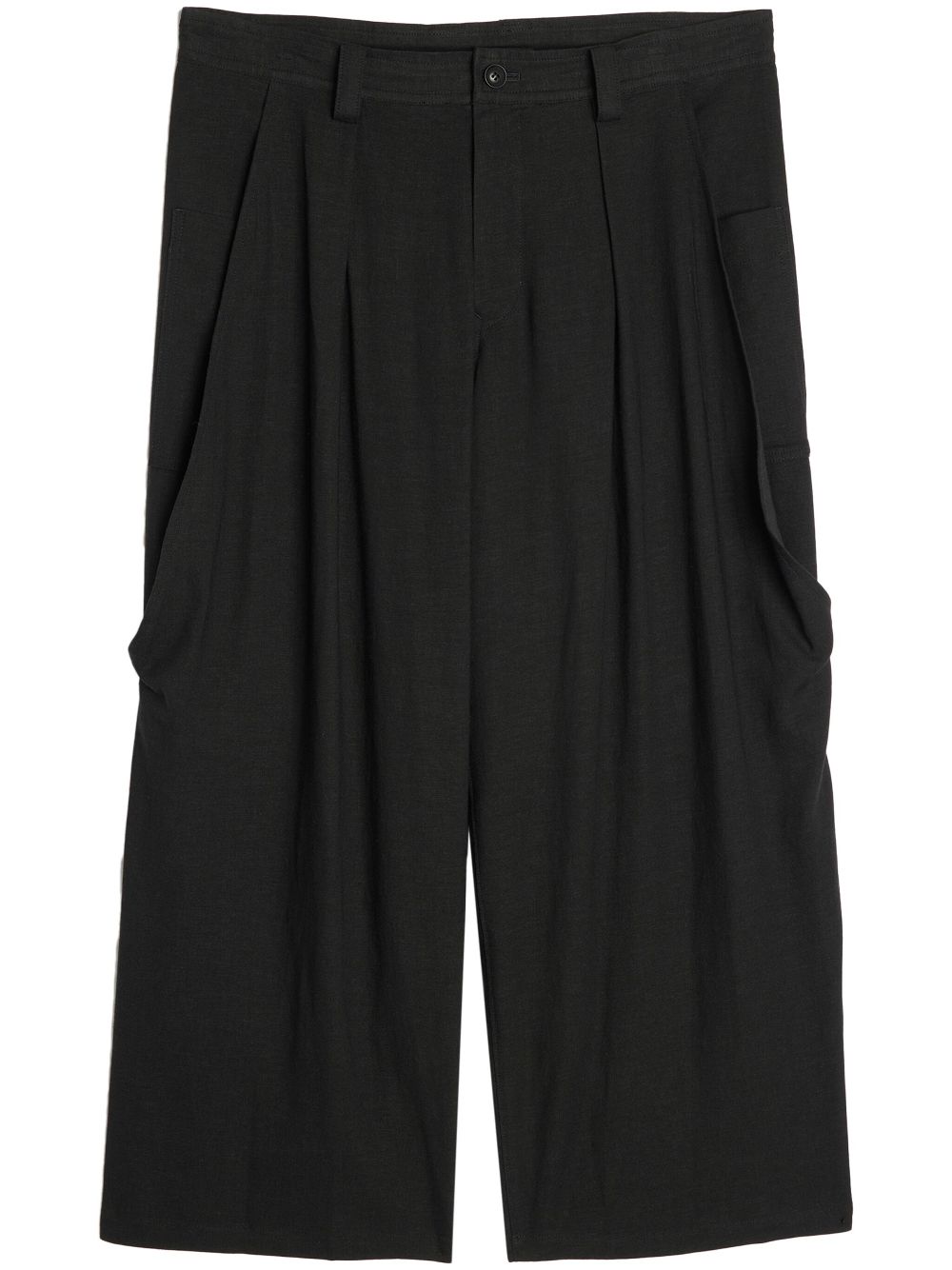 Y's O-Front big-pocket trousers - Black