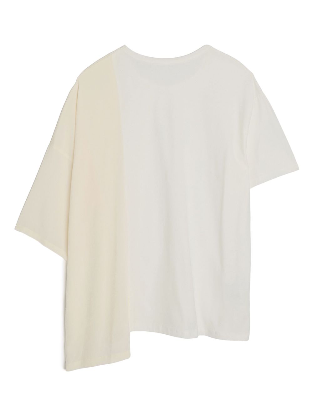 Y's asymmetric cotton T-shirt - Neutrals