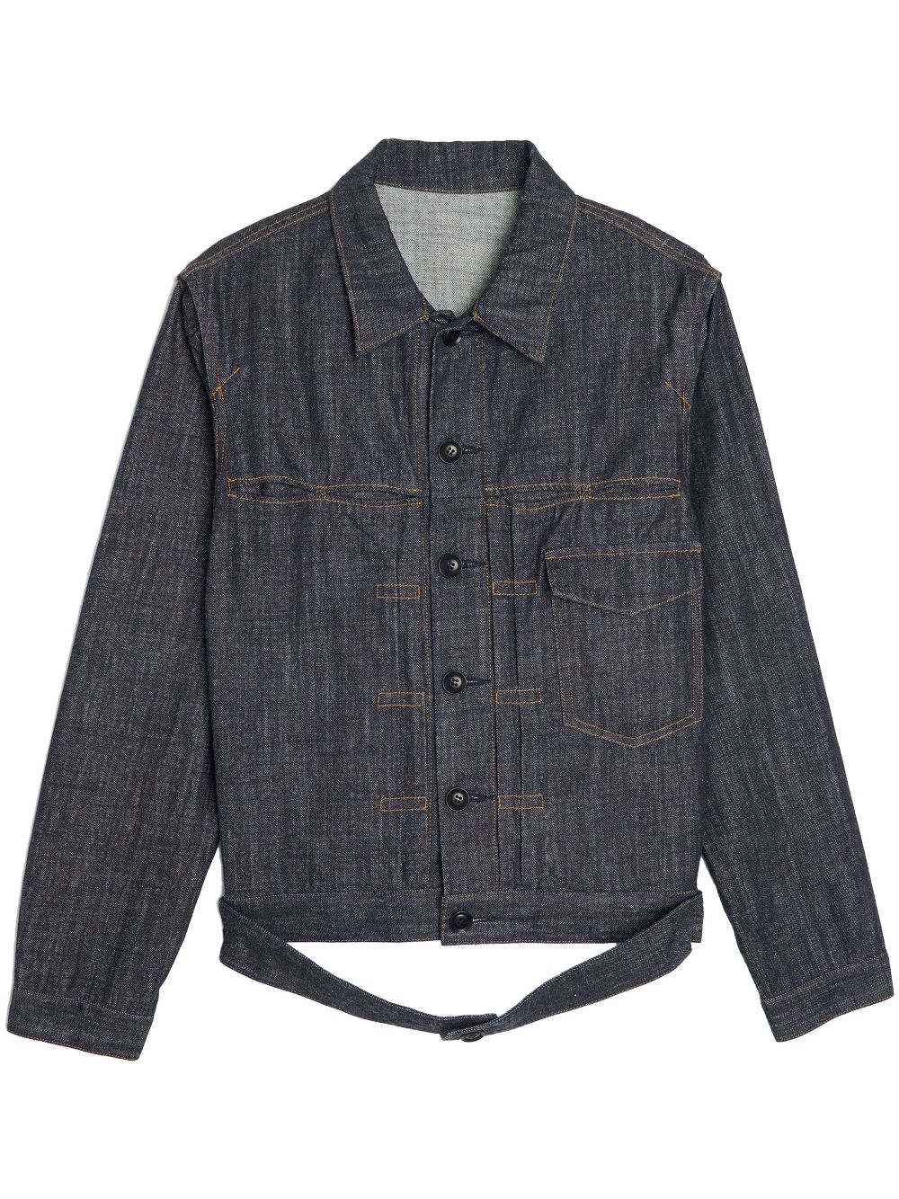 Y's button-up denim jacket - Blue