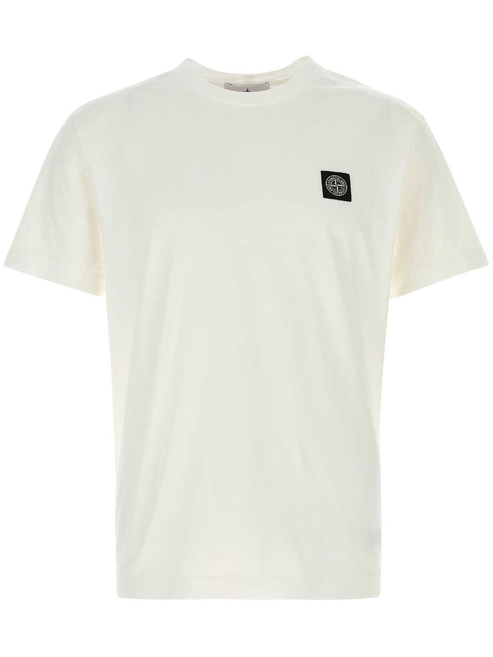 Stone Island Compass-appliqué T-shirt - White