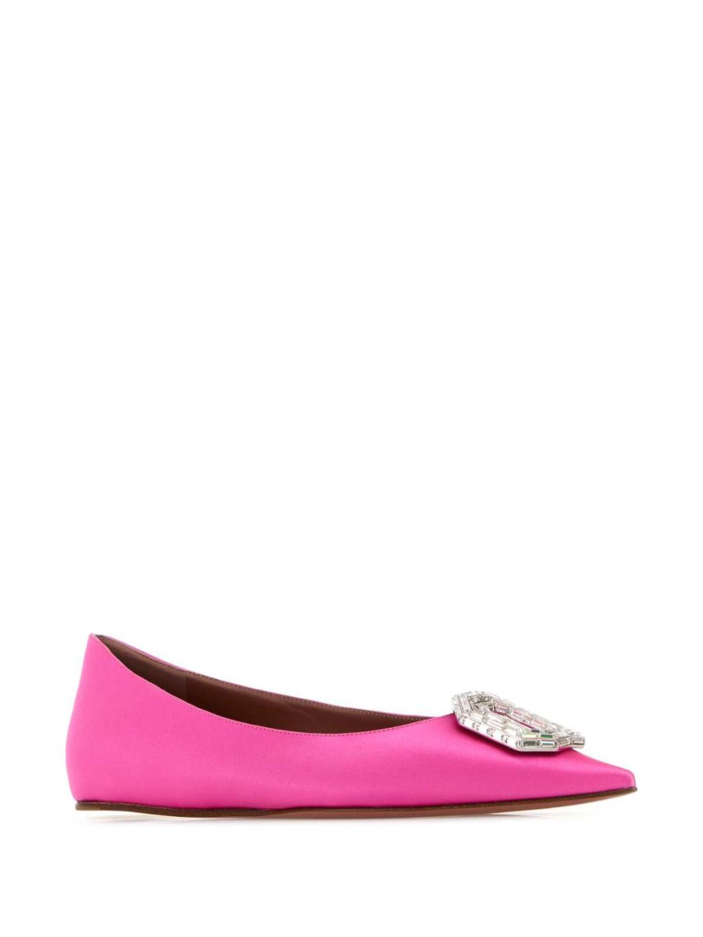 Amina Muaddi Camelia ballerina shoes - Roze