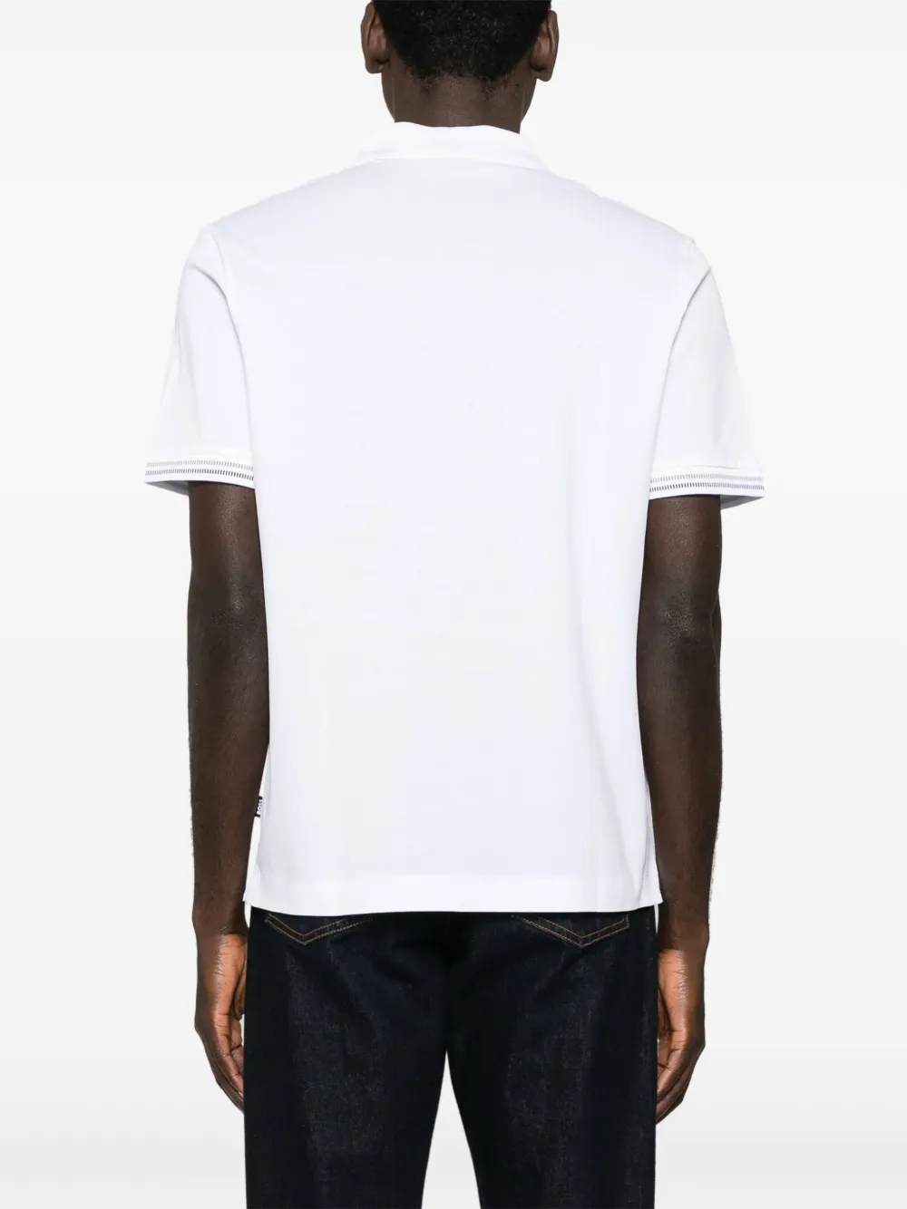 BOSS Katoenen poloshirt Wit